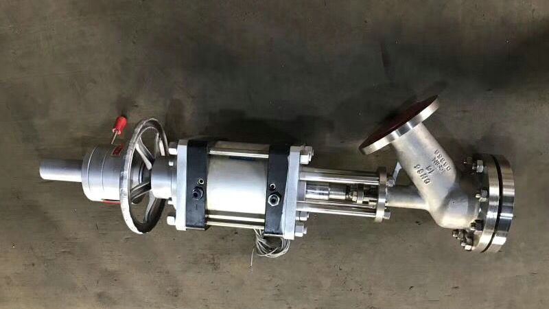 氣動上展式放料閥實物圖 氣動上展式放料閥實物圖